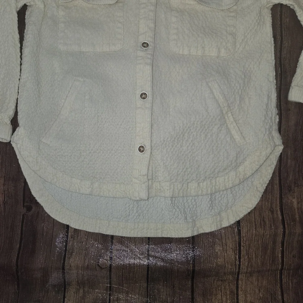 Maeve Corduroy Shirt Jacket Womens M Cream Cabincore Gorpcore Grandmillennial